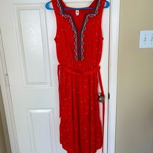 Mid length floral dress